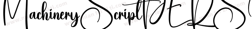 MachineryScriptPERSONALUSE Regular字体转换